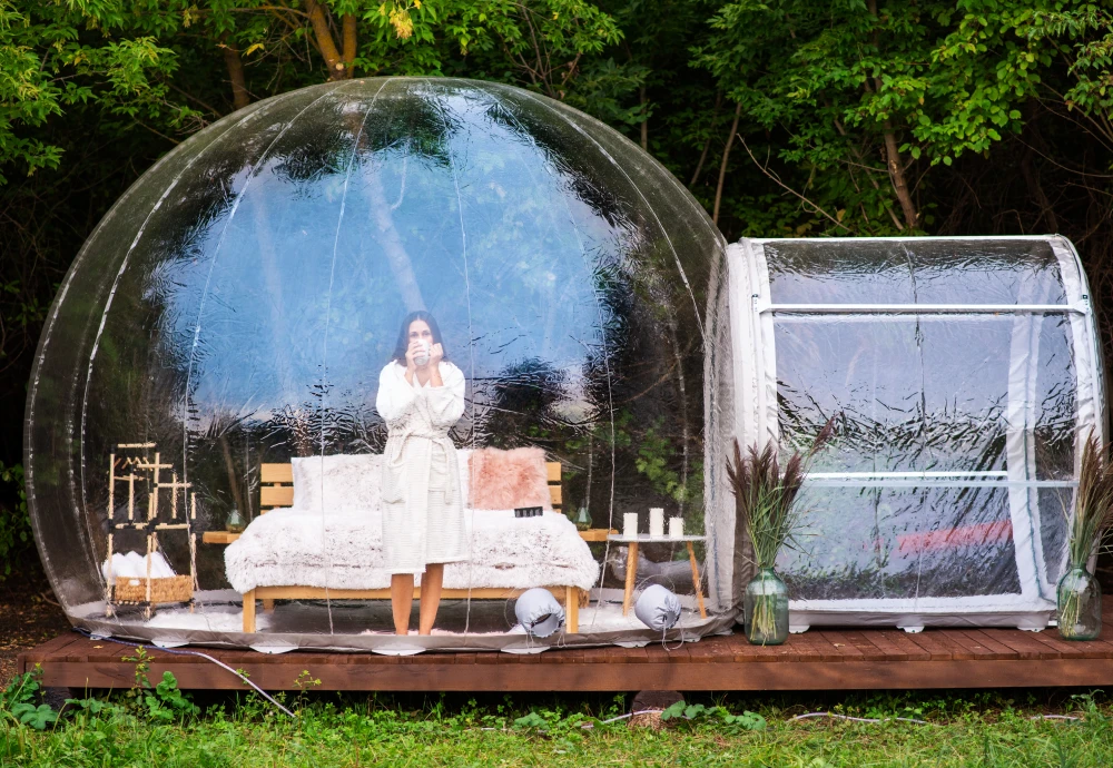 crystal bubble tent