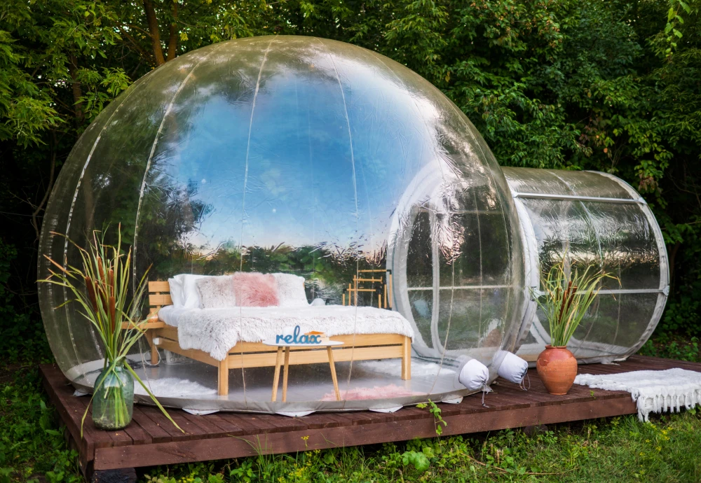 plastic bubble tent